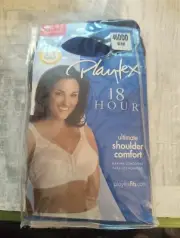 Playtex 18 Hour Ultimate Shoulder Comfort Wire Free 46DDD Sal Blue