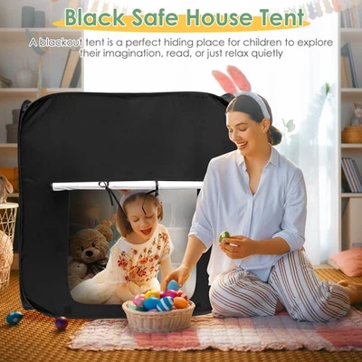 Sensory Tent for Kids Foldable Sensory Pop Up Tent with Storage Bag weyjq