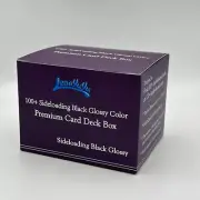 Premium Card Deck Box 100+ Sideloading Black color Magnetic Hard Case Protection