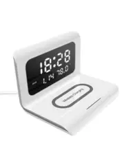 Wireless Phone Chargers Desktop Alarm Clock Wireless Charger 3 In 1 Wireless Charger For Iphone