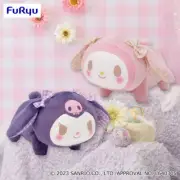 Sanrio Nakayoshi Kousausa My Melody & Kuromi Plush Set Furyu (100% authentic)