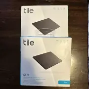 Tile RE-41001 Slim Sleek Bluetooth Tracker and Item Locator, Black, New Sealed