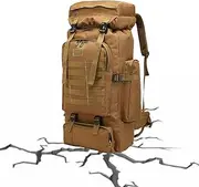 Assault Pack - Waterproof Ruck Backpack, Heavy Duty Army Backpack, Hunting Backpacks for Men 80L, | Army Backpack for Men, Large Trekking Rucksack for Outdoor Hiking Camping Trekking Hunting