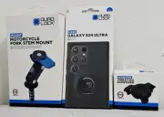 QUAD LOCK KIT GALAXY S24 ULTRA Case, Dampener, Fork Stem Mount *EXPRESS*