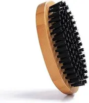 Travel Friendly Nylon Bristle Beard Brush with wooden seal for Men (Pocket Size)