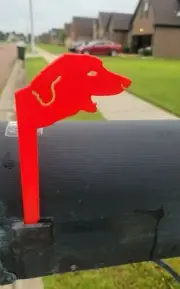 Golden Retriever Lab Mail Box Flag Replacement | Dog Mailbox | Pet Mail Flag |