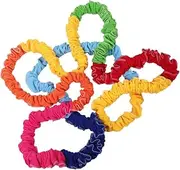 NAMOARLY Outdoor Boys and Girls Stretch Rope 2.5m Diameter Elastic Band Colorful Pull Ring for Sensory Training for Boys and Girls