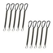 15 Pack 11 Inch Heavy Duty Bungee Cords with Hooks Elastic Rubber Rope Strap