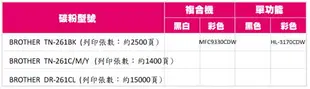 Brother TN-265C 原廠藍色高容量碳粉匣 適用機種：HL-3170CDW、MFC-9330CDW【APP下單最高22%點數回饋】