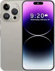 A SLICE RED I14 Pro Max Unlocked Cell Phone,Long Battery Life 6.82" HD Screen Unlocked Phones,Android13 6+256GB Smartphone with 128G Memory Card,Dual SIM/Fingerprint Lock/Face ID/GPS (Gray)