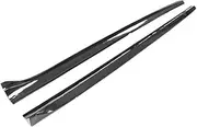 Car Styling Side Lip Carbon Fiber/FRP Car Side Skirts Extension Compatible for Audi A5/ A5 S Line/ S5 Coupe 2 Door Convertible 2008-2016(Black Matte FRP)