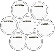 CIYODO 36pcs Clear Acrylic Button Badge Kit with Pin Round Craft Supplies Easy to Assemble Design for Personal and Group Use
