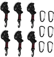 OHPHCALL 6pcs Cup Anchor with Heavy Duty Securing Hook for Tents Tarps Outdoor Activities Strong Load Capacity Easy Camping Kayaking