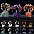 Reiki Chakra Energy Crystal Money Tree Multicolor Feng Shui Trees