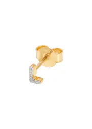 Missoma L Initial 18kt Gold-plated Single Stud Earring - One Size One Size