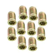 10 Insert Interface Screws Hexagonal Socket Nut Fixing Furniture M6*20