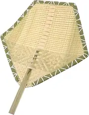 GOOHOCHY Handmade Bamboo Fan Decorative Ornaments for Home Office Portable Hand Woven Summer f