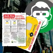 Anti-Fire Smoke Mask Light Eye Shield ( individual packing ) for fire evacuation