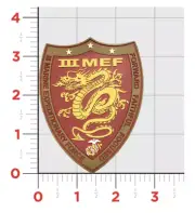 MARINE CORPS 3RD MEF EXPEDITIONARY FORCE PVC HOOK & LOOP PATCH