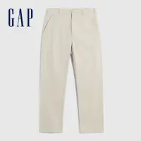 在飛比找momo購物網優惠-【GAP】男裝 商務直筒長褲-米白色(840885)