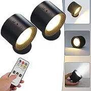 Glowrights Lights, Glowrights Smart Wall Lights Magnetic, Glowrights Smart Lights, Glowrights Wall Lights, Glowrights Under Cabinet Lighting, USB Rechargeable Led Wall Sconce Lights (B,2 pcs)