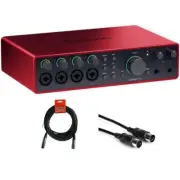 Focusrite 18i16 Audio Interface 4th Gen w/ XLR Cable, Mid-310 Midi cable Bundle