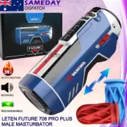 LETEN Male Masturbator Auto Heating Moan Telescopic Bluetooth Piston Men Sex Toy