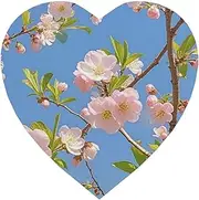 Japanese Floral Cherry Blossom Magnetic Refrigerator Magnet Strong Cute Decorative Fridge Magnets Heart Shape Magnetic Fridge Sticker Whiteboard Magnets for Office Kitchen Home Decor