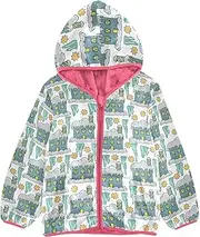 [Caihoyu] Big Girls Jackets With Sherpa Lining Lightweight Zip Up Kids Outerwear Boys