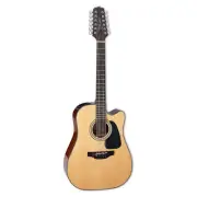 Takamine GD30CE-12 NAT Dreadnought 12 String Acoustic Electric Guitar, Natural