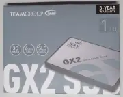TEAMGROUP GX2 1TB 3D NAND TLC 2.5 Inch SATA III Internal SSD, T253X2001T0C101