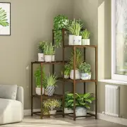 Plant Shelf Corner Plant Stand Indoor Outdoor Indoor Plant Holder for Living Tie
