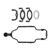 Lamp Harp Lampshade Harp, Professional Adjustable Lamp Harp Holder Kit Replacements , black