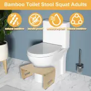 Toilet Footstool Bamboo Toilet Squat Stool Foldable Poop Stool Nonslip*