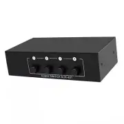 Stereo Audio Switcher supports 3.5mm input with 3.5mm and RCA L/R output