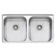 OLIVERI Nu-Petite Double Bowl Undermount Sink NP60U
