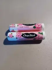 CHAPSTICK ROSE WATER Flavor Lip Balm Lot of 2 New & Sealed