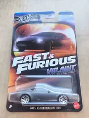 Hot Wheels 2025 FAST AND FURIOUS VILLAINS 2005 ASTON MARTIN DB9 SILVER 2/5 HNR88