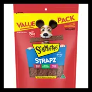 Schmackos Snacks Strapz 3 Variety 500G 4Pk (364318)(Om4)