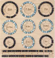 Bead Boards for Jewelry Making, Bamboo Beading Board for Jewelry Bracelet Making