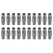 Leather Cord End Clasp, 20Pcs 3mm Hole Clasps Jewelry Making, Black