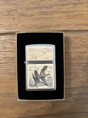 Ducks Geese Flying Scrimshaw Zippo Lighter / November 2004 / New in box *Rare*
