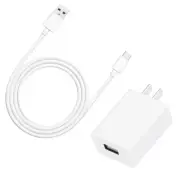 Quick-Acting USB Power Adapter + Cable f Samsung Galaxy A51 5G UW SM-A516U A516V