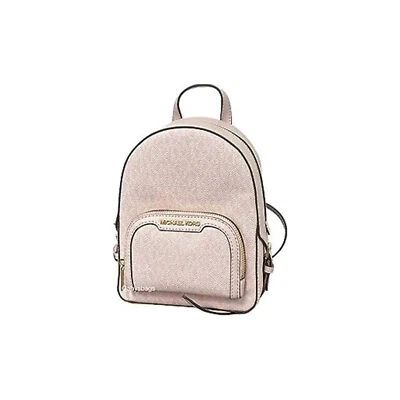 Michael Kors Jaycee XS Mini Convertible Backpack MK Signature Crossbody (Powder