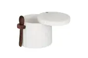 Mason Salt Cellar w Spoon Kitchen Condiments Storage Cooking Accessories