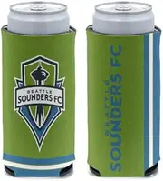 WinCraft MLS Seattle Sounders FC Slim Can Cooler, Stubby Holder, Team Colors, One Size