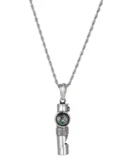 Eye Candy LA Premium Collection Titanium Lincoln Compass Pendant Necklace