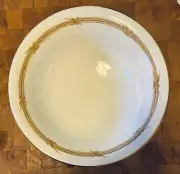 Deruta Wolfman Gold Grano Wheat & Gold Design Large Pasta Salad Serving Bowl NEW