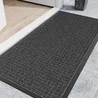 Indoor Outdoor Front Door Mats, 48" x 24" Rubber Backing Non Slip Durable Wel...
