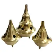 Brass Dhoop Dome Holder / Ash Catcher - 6cm Diameter